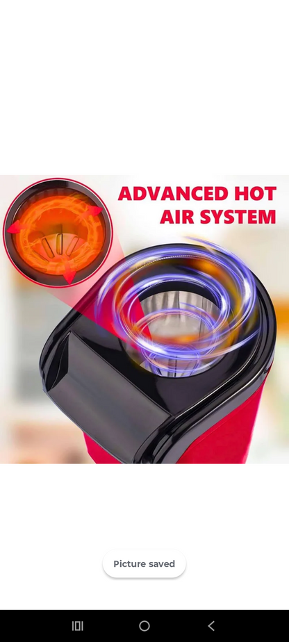 Hot Air PopCorn machine 400g (Red)