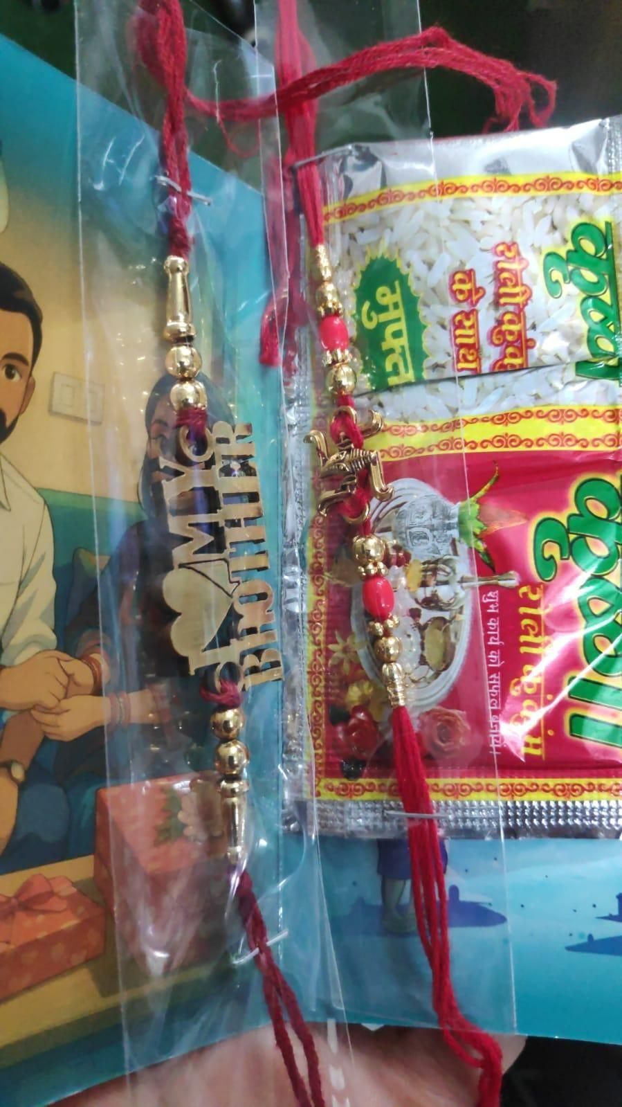 Brother Special Bottle with 2 Rakhis